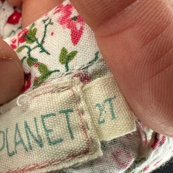 Free Planet Girls 2T Long Sleeve Colorful Floral Button Down Casual Top - Picture 9 of 16